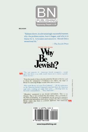 Why Be Jewish ?  Intermarriage Assimilation and Alienation