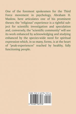 Religions Values and Peak-Experiences