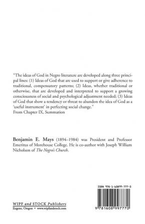 The Negro's God: As Reflected in His Literature