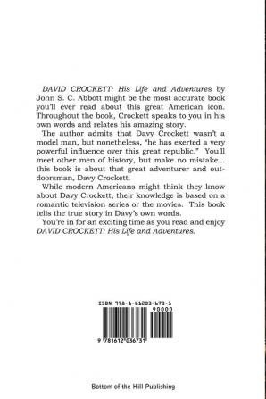 David Crockett His Life and Adventures