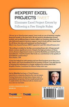 # EXPERT EXCEL PROJECTS tweet Book01: Taking Your Excel Project From Start To Finish Like An Expert