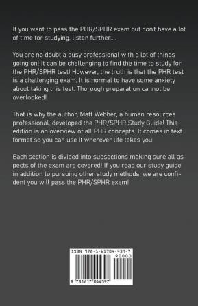 PHR/SPHR Study Guide!: Complete A-Z Review. Best PHR Test Prep Book to Help You Prepare for the PHR Exam & Learn Test Secrets!