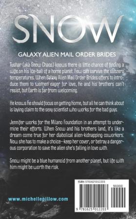 Snow: A Qurilixen World Novella: 6 (Galaxy Alien Mail Order Brides)