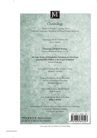 Journal of Moral Theology Volume 2 Number 1: Christology