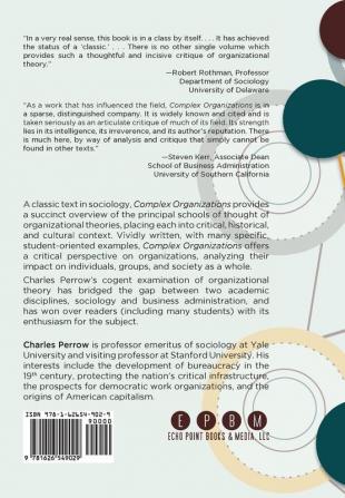 Complex Organizations: A Critical Essay