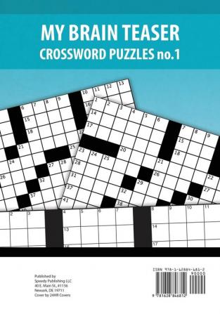 My Brain Teaser Crossword Puzzle No.1