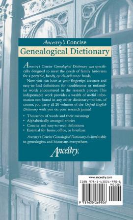 Ancestry's Concise Genealogical Dictionary