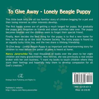 To Give Away - Lonely Beagle Puppy