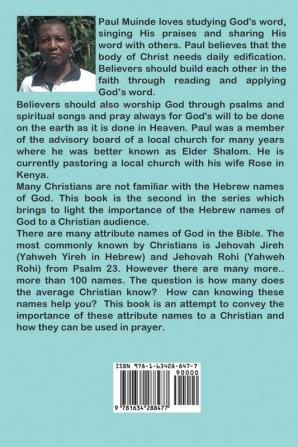 Do You Know the Names of God? Part 2