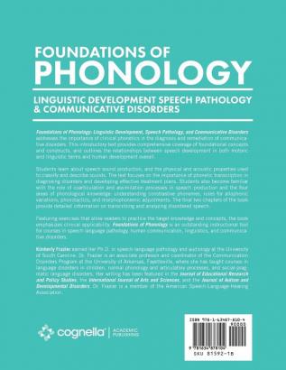 Foundations of Phonology: Linguistic Development Speech Pathology and Communicative Disorders