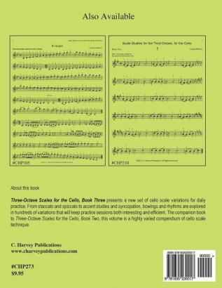 Three-Octave Scales for the Cello Book Three: More Variations