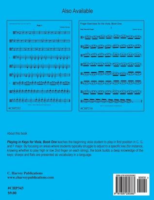 Playing in Keys for Viola Book One: C G and F Major