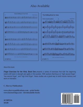 Finger Exercises for the Viola Book One