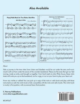 Fiddles on the Bandstand Fun Duets for Two Violins Book One