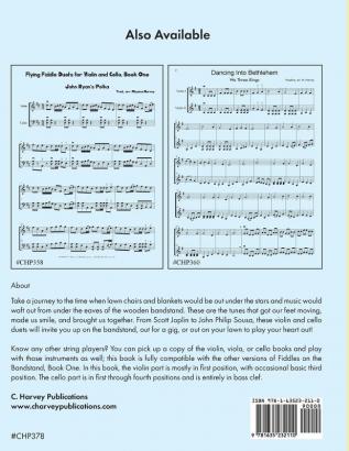 Fiddles on the Bandstand Fun Duets for Violin and Cello Book One