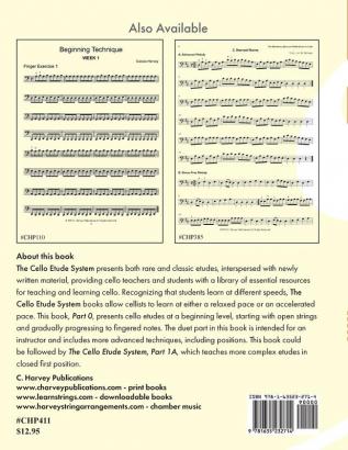 The Cello Etude System Part 0; Beginning Studies Duet Book