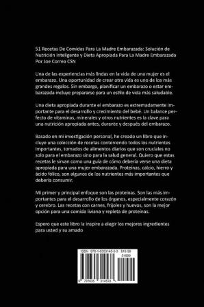 51 Recetas De Comidas Para La Madre Embarazada: Solución de Nutrición Inteligente y Dieta Apropiada Para La Madre Embarazada