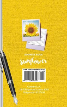 Address Book Sunflower