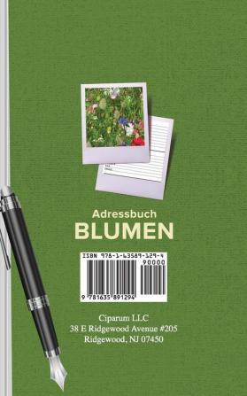 Adressbuch Blumen