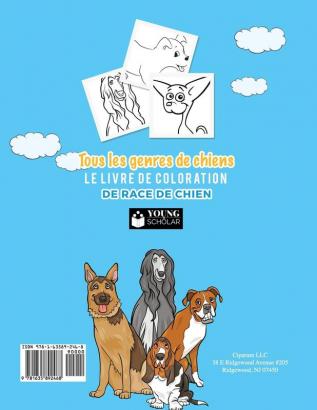 Tous les genres de chiens Le livre de coloration de race de chien