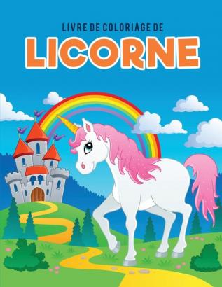 Livre de coloriage de licorne