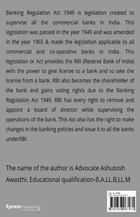 BARE ACT ON THE BANKING REGULATION ACT 1949