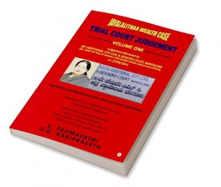 JAYALALITHAA WEALTH CASE: TRIAL COURT JUDGEMENT – VOLUME ONE