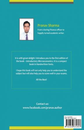Introductory Microeconomics For Class Xi: Compact Handwritten Notes