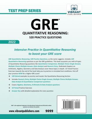 GRE Quantitative Reasoning: 520 Practice Questions (Test Prep Series)