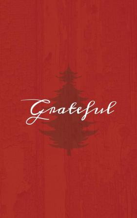 Grateful: A Red Hardcover Decorative Book for Decoration with Spine Text to Stack on Bookshelves Decorate Coffee Tables Christmas Decor Holiday Decorations Housewarming Gifts