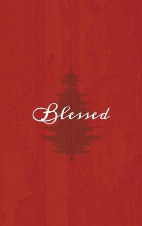 Blessed: A Red Hardcover Decorative Book for Decoration with Spine Text to Stack on Bookshelves Decorate Coffee Tables Christmas Decor Holiday Decorations Housewarming Gifts