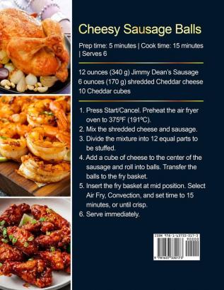 COSORI Air Fryer Toaster Oven Cookbook: Quick Easy and Healthy Recipes to Air Fry Bake Broil and Roast with Your COSORI Oven