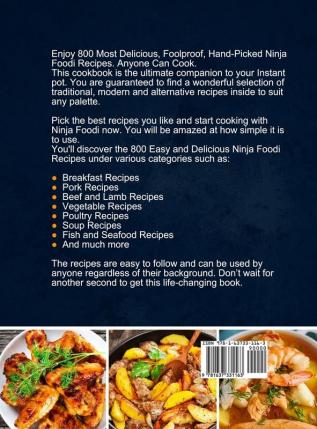 800 Ninja Foodi Cookbook: Easy and Delicious Recipes for Your Ninja Foodi Multi-Cooker