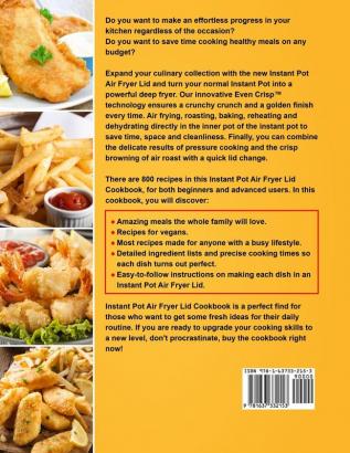 Instant Pot Air Fryer Lid Cookbook