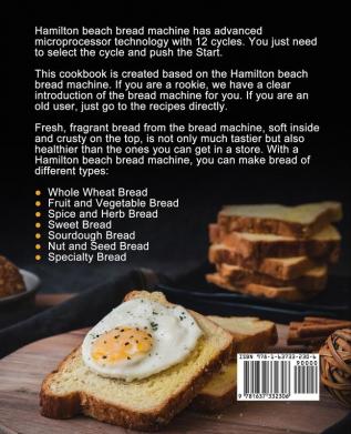 Hamilton Beach Bread Machine Cookbook