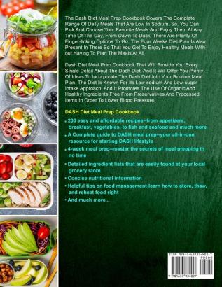 DASH Diet Meal Prep Cookbook for Beginners: 1000 Days Low-Sodium DASH Recipes with a Complete Guide to Prep Your DASH Diet Meals and Improve Your Health