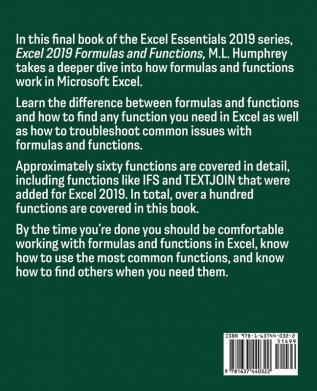 Excel 2019 Formulas &amp; Functions