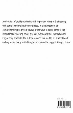 Problems and Solutions in Mechanical Engineering : Suitable for PG and Advanced Under Graduates