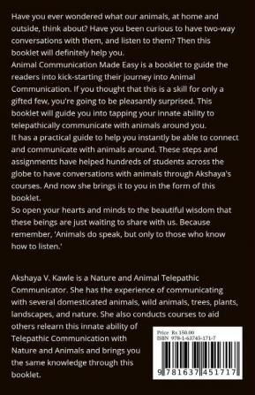 Animal Communication Made Easy : A Practical Guide To Conversations With Animals