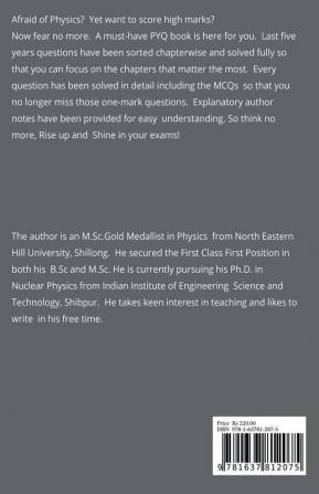 Mbose Previous Year Question Papers Solved Class-Xii Physics: As Per The Latest Syllabus Of Mbose