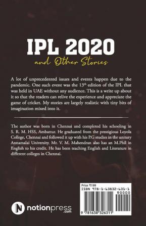 Ipl 2020 And Other Stories
