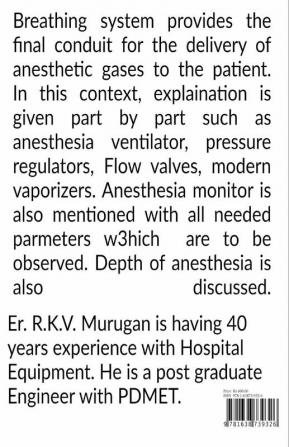 Anesthesia Equipment with Allied Systems in Operation Theatre.