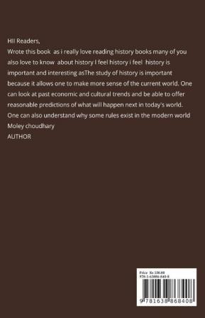 THE RICH HISTORY OF INDIA : History is who we are and why we are the way we are.