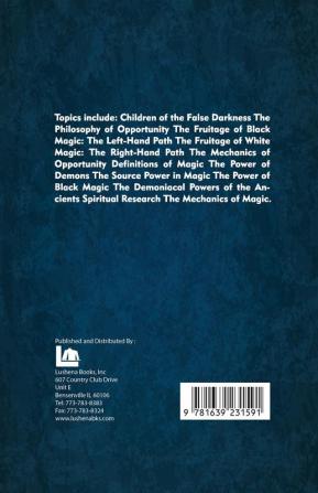 Magic: A Treatise on Natural Occultism Paperback