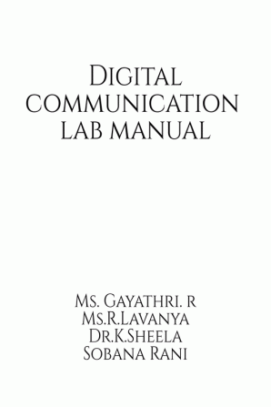 Digital Communication Lab Manual : Communication Lab Manual