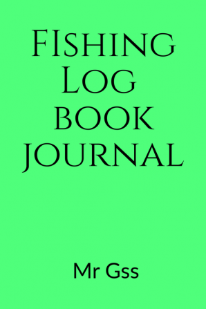 Fishing log book journal