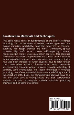 Construction Materials and Techniques