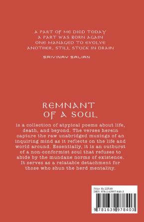 Remnant of a Soul : Poems on Death &amp; Beyond