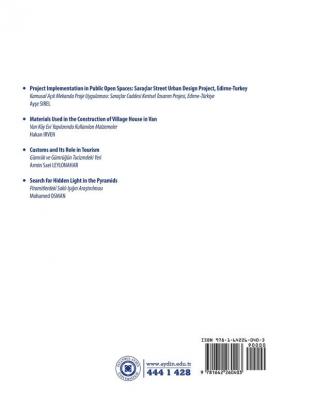 A+ArchDesign: Istanbul Aydın University International Journal of Architecture and Design (Year: 2015 Volume: 1 No:1)