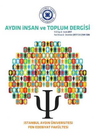 İSTANBUL AYDIN ÜNİVERSİTESİ AYDIN İNSAN ve TOPLUM (Yıl 3 Sayı 2)